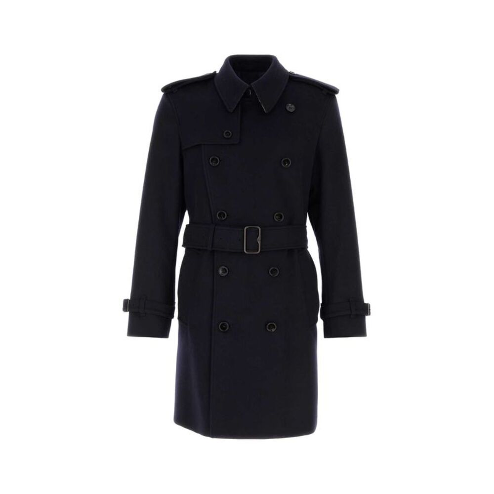 Burberry Men Midnight Blue Cashmere Coat